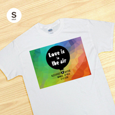 Custom Personalized Destination Wedding, White Adult Small T Shirt