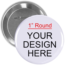 Full Color Imprint Custom Button Pin, 1