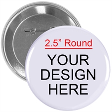 Full Color Imprint Custom Button Pin, 2.25