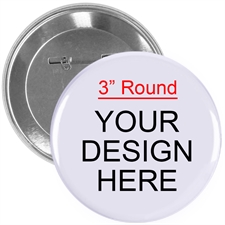 Full Color Imprint Custom Button Pin, 3