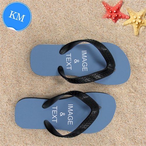 Design My Own One Landscape Image Kids Medium Flip Flops