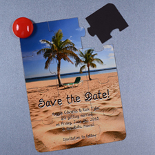 Personalized Magnetic Save The Date Invitation Puzzle