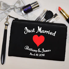 Personalized I Heart My Bridesmaid Wristlet