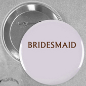 Custom Design With Message Button Pin, 2.25