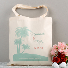 Tropical Wedding Palm Tree Bag