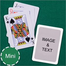 Mini Size Playing Cards Standard Index White Border