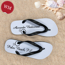 Make My Own Engagement Ring Grey Women Medium Flip Flop Sandals