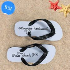 Design My Own Engagement Ring Grey Kids Medium Flip Flops