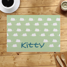 Personalized Kitty Kitchen Placemats