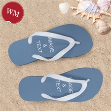 Create My Own One Landscape Image Women Medium Flip Flop Sandals