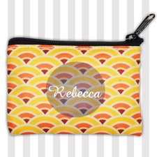 Orange Fan Personalized Coin Purse