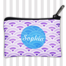 Purple Fan Personalized Coin Purse