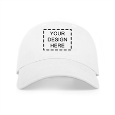 Custom Full Color Print Baseball Cap, White