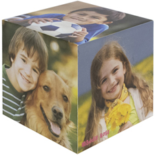 Personalized Wood Photo Cube, 5 Panels