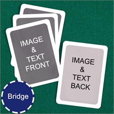 Bridge Size Playing Cards Custom Cards (Blank Cards) White Border