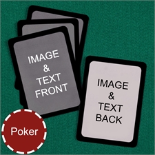 Poker Custom Cards (Blank Cards) Black Border Playing Cards
