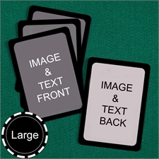 Large Size Custom Cards (Blank Cards) Black Border