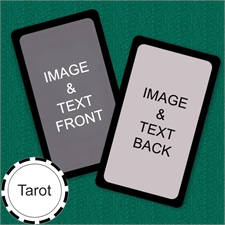 Tarot Size Custom Cards (Blank Cards) Black Border