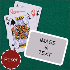 Poker Bridge Style White Border Landscape Playing Cards