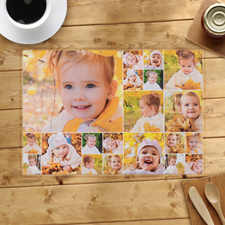 Personalized White Twenty Collage Placemats