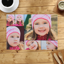 Personalized Black Six Collage Placemats