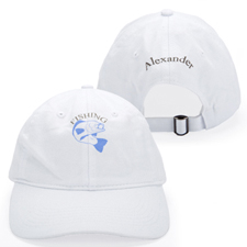 Custom Full Color Print Front And Back Baseball Cap, White