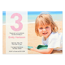 Personalized Having Fun Girl Invitation Card