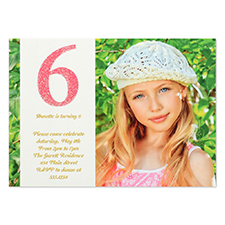 Personalized Having Fun Girl Invitation Card