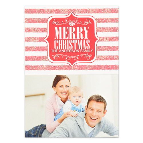 Personalized Merry Christmas Shine Invitation Cards