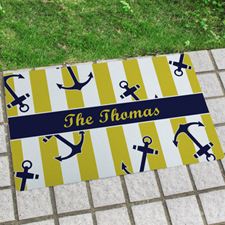 Anchor Personalized Name Door Mat