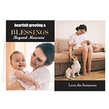 Black Blessing 2 Collage Personalized Greeting Card