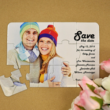 Personalized Ever Lasting Love Save The Date Puzzle Invite