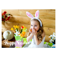 Personalized Full Photo Easter Invitations, 5X7 Stationery Card