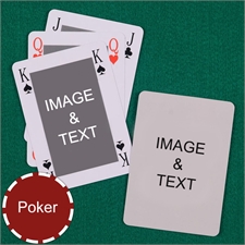 Poker Bridge Style Custom 2 Side Playing Cards
