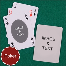 Poker Ovate Bridge Style Custom 2 Side Playing Cards