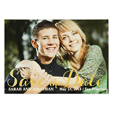 Personalized Gold Glitter Big Day Save The Date Invitation Cards