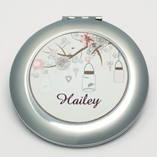 Personalized Madison Jar Round Make Up Mirror