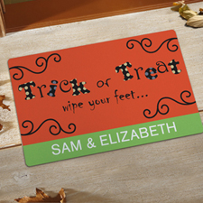 Create Your Own Trick Or Treat Door Mat