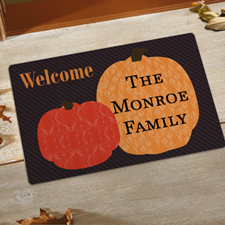 Create Your Own Welcome Pumpkins Door Mat
