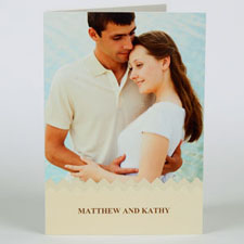 Custom Printed Love Sweet Love Thank You Greeting Card