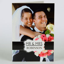 Custom Printed Timeless Thanks Greeting Card