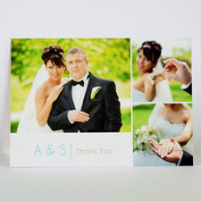 Custom Printed Modern Thank You Greeting Card