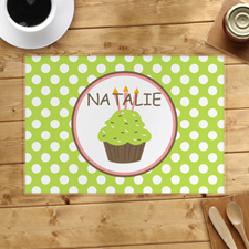 Personalized Girl Cupcake Placemats
