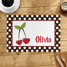 Personalized Cherry Placemats