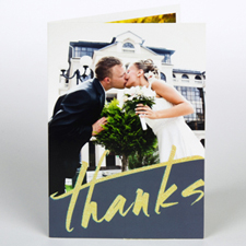 Custom Printed Joyous Thanks Greeting Card