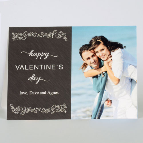 Custom Printed Love To Yours Personalized Photo Valentine's Card