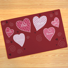 Create Your Own Hearts Door Mat