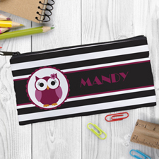 Design Your Own Owl Girl Pencil Case
