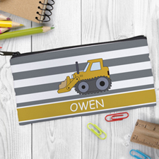 Design Your Own Bulldozer Pencil Case