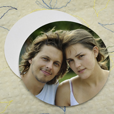 Wedding Photo, Round (Set Of 12) Personalized Coasters